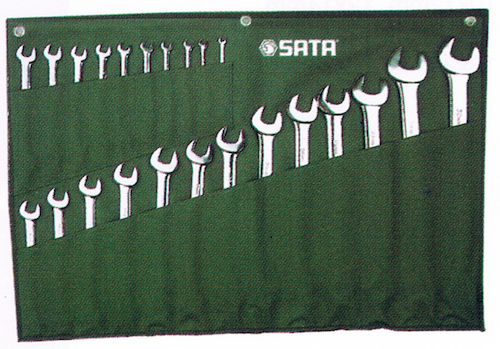 SATA 09027 Combination Wrench Set 23pc, 6mm-32mm, Metric, 7kg,